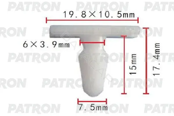 Клипсы, фиксаторы, зажимы PATRON P37-1929