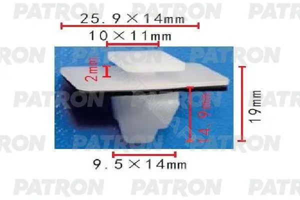 Клипсы, фиксаторы, зажимы PATRON P37-1932