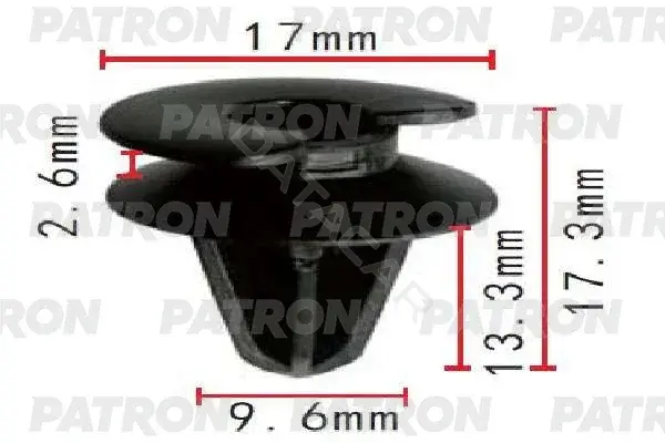 Клипсы, фиксаторы, зажимы PATRON P37-1935
