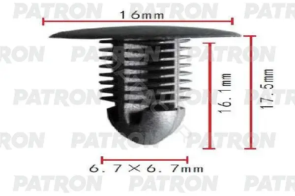 Клипсы, фиксаторы, зажимы PATRON P37-1939