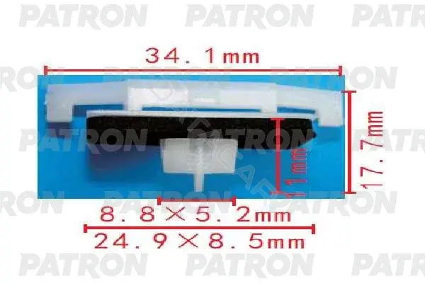 Клипсы, фиксаторы, зажимы PATRON P37-1941
