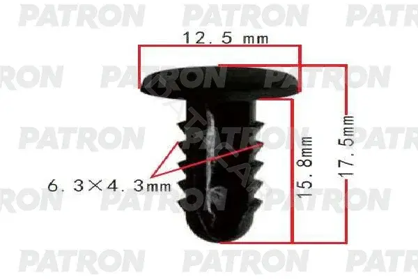 Клипсы, фиксаторы, зажимы PATRON P37-1943