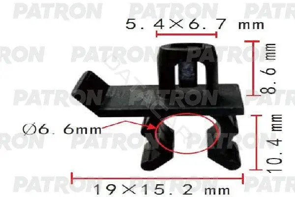 Клипсы, фиксаторы, зажимы PATRON P37-1948