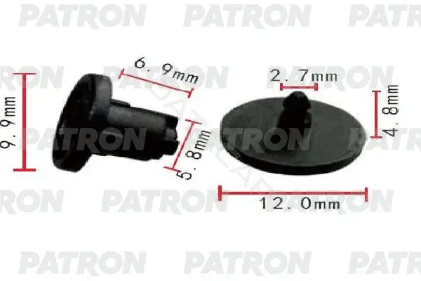 Клипсы, фиксаторы, зажимы PATRON P37-1953