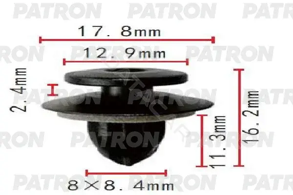 Клипсы, фиксаторы, зажимы PATRON P37-1956
