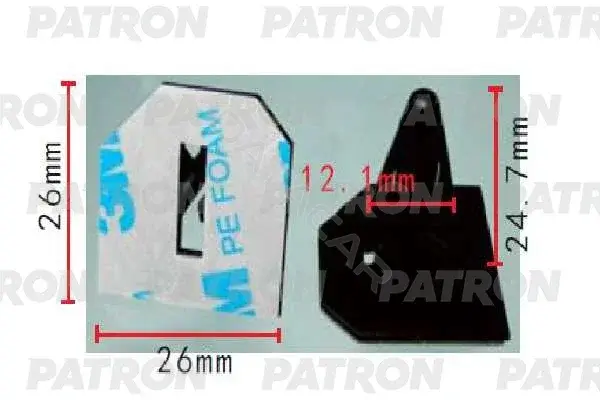 Клипсы, фиксаторы, зажимы PATRON P37-1976