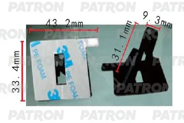 Клипсы, фиксаторы, зажимы PATRON P37-1977