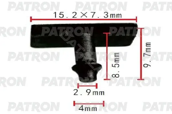 Клипсы, фиксаторы, зажимы PATRON P37-1993