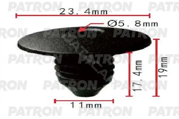 Клипсы, фиксаторы, зажимы PATRON P37-1995
