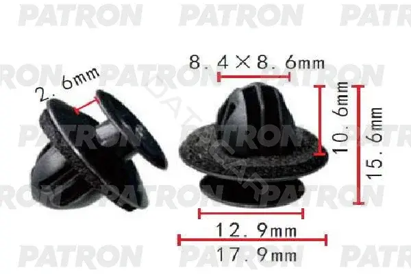 Клипсы, фиксаторы, зажимы PATRON P37-1996