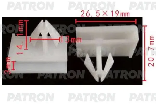 Клипсы, фиксаторы, зажимы PATRON P37-2004