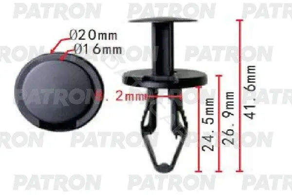 Клипсы, фиксаторы, зажимы PATRON P37-2006
