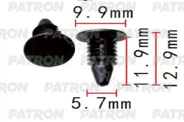 Клипсы, фиксаторы, зажимы PATRON P37-2007