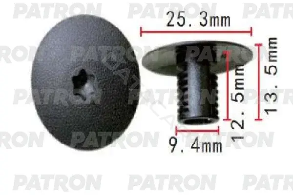 Клипсы, фиксаторы, зажимы PATRON P37-2018