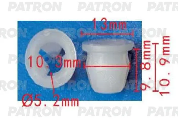 Клипсы, фиксаторы, зажимы PATRON P37-2019