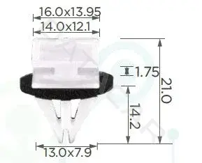 Клипсы, фиксаторы, зажимы PATRON P37-2021
