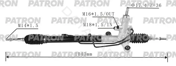 Рулевая рейка PATRON PSG3052