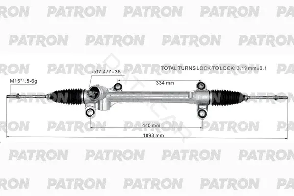 Рулевая рейка PATRON PSG1055