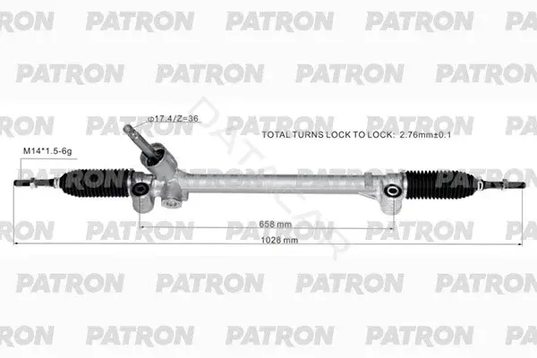 Рулевая рейка PATRON PSG1059