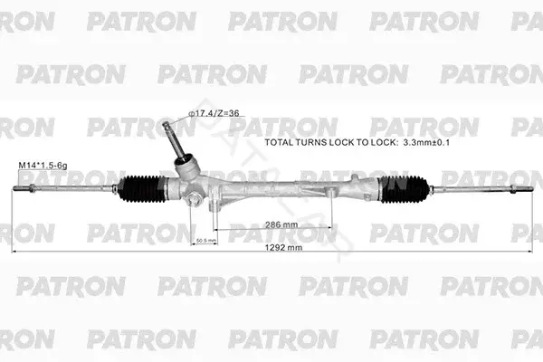 Рулевая рейка PATRON PSG1060