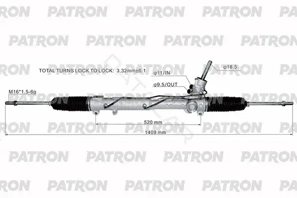 Рулевая рейка PATRON PSG3135