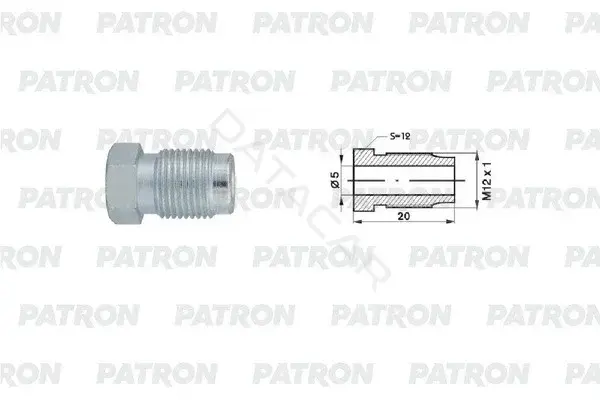 Штуцер тормозной системы PATRON PHL5100104