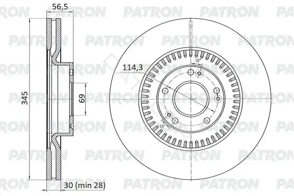 Тормозные диски PATRON PBD1096