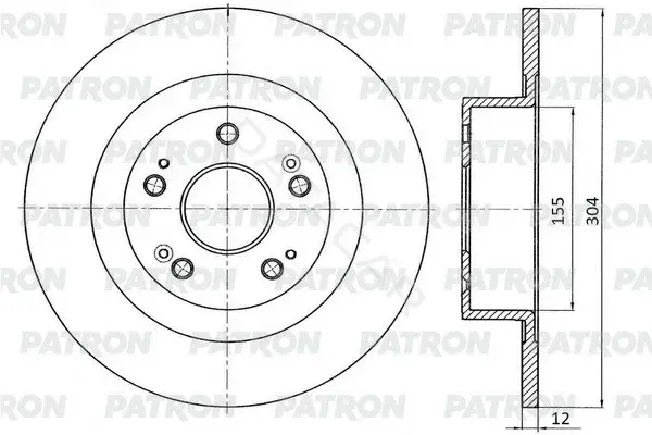 Тормозные диски PATRON PBD1340