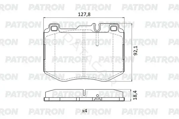 Тормозные колодки PATRON PBP220
