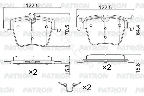 Тормозные колодки PATRON PBP226