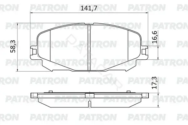 Тормозные колодки PATRON PBP333