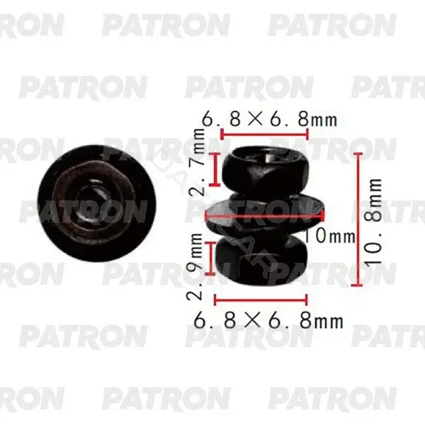 Клипсы, фиксаторы, зажимы PATRON P37-2178