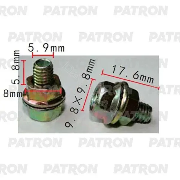Клипсы, фиксаторы, зажимы PATRON P37-2180