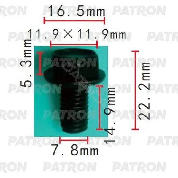Клипсы, фиксаторы, зажимы PATRON P37-2191