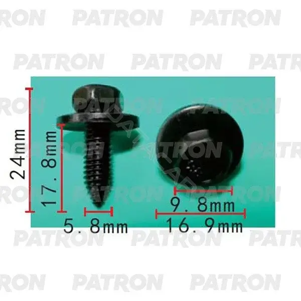 Клипсы, фиксаторы, зажимы PATRON P37-2192