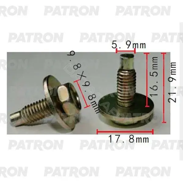 Клипсы, фиксаторы, зажимы PATRON P37-2219