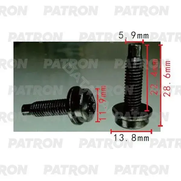Клипсы, фиксаторы, зажимы PATRON P37-2227