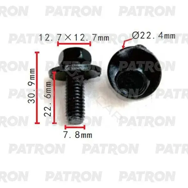 Клипсы, фиксаторы, зажимы PATRON P37-2248