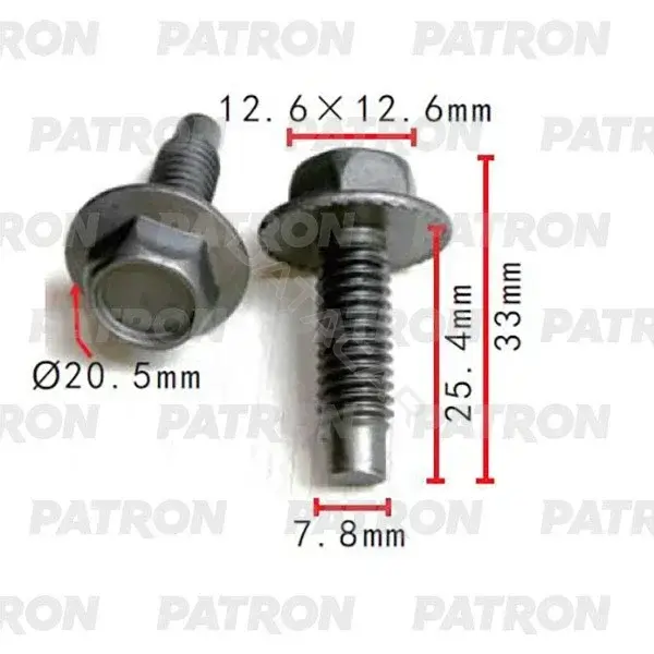 Клипсы, фиксаторы, зажимы PATRON P37-2250