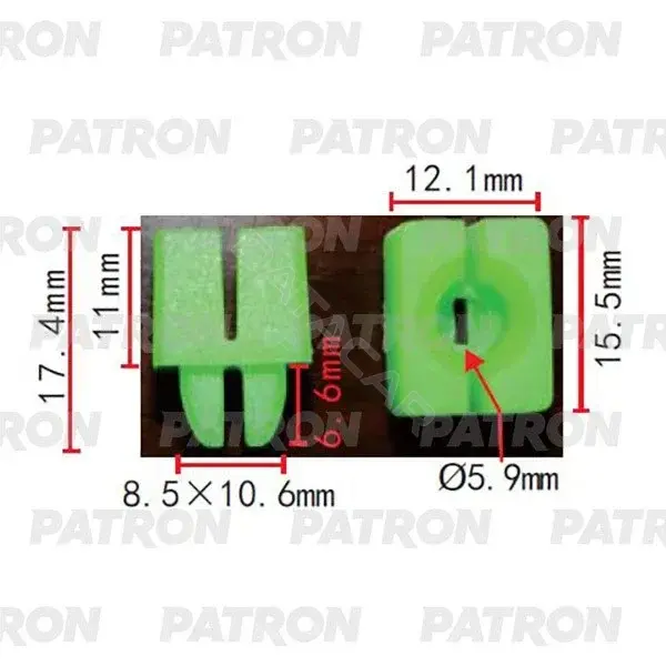 Клипсы, фиксаторы, зажимы PATRON P37-2023