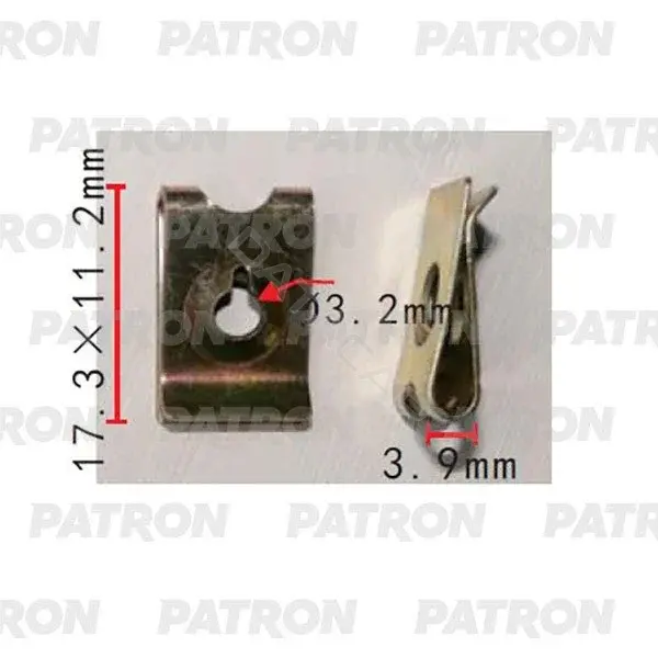 Клипсы, фиксаторы, зажимы PATRON P37-2168
