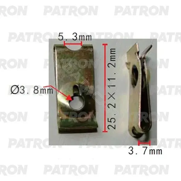 Клипсы, фиксаторы, зажимы PATRON P37-2172