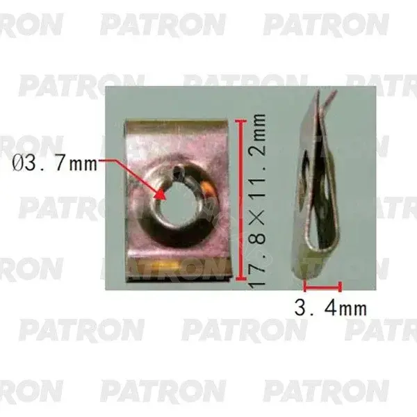 Клипсы, фиксаторы, зажимы PATRON P37-2214