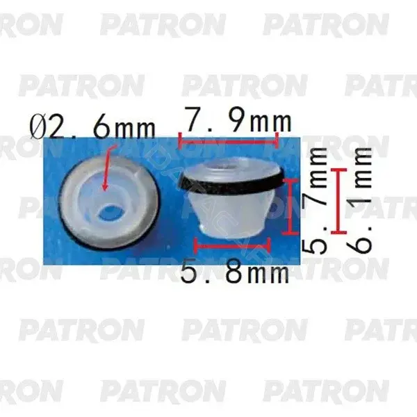 Клипсы, фиксаторы, зажимы PATRON P37-2283