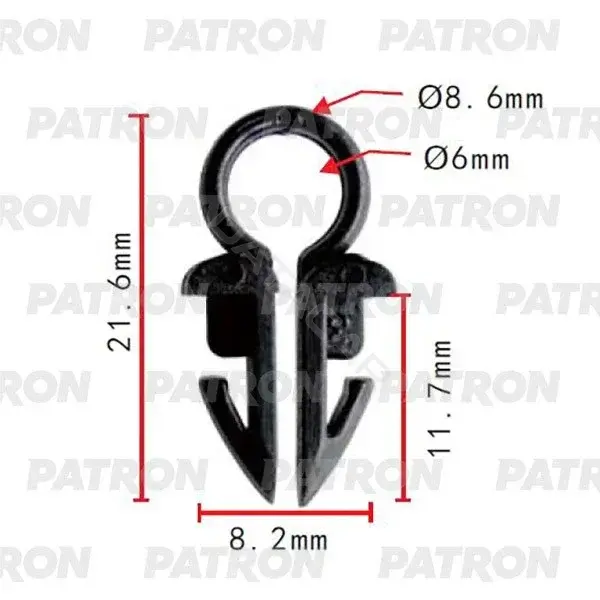 Клипсы, фиксаторы, зажимы PATRON P37-2037