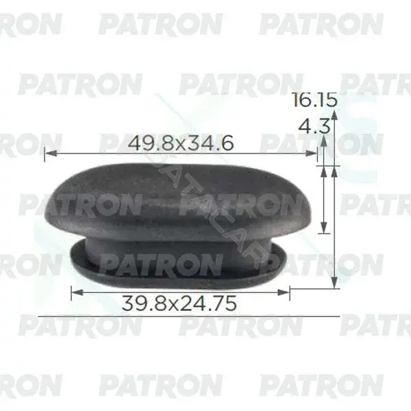 Заглушка крыши PATRON P37-2445