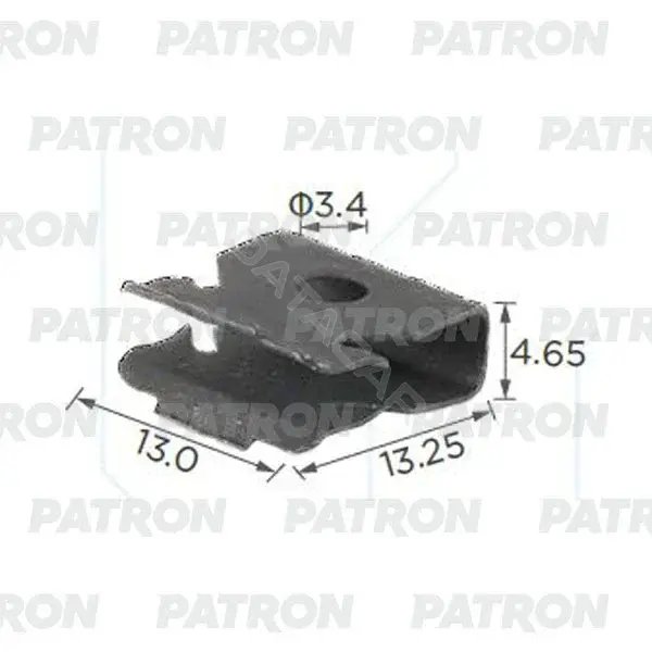 Клипсы, фиксаторы, зажимы PATRON P37-2427