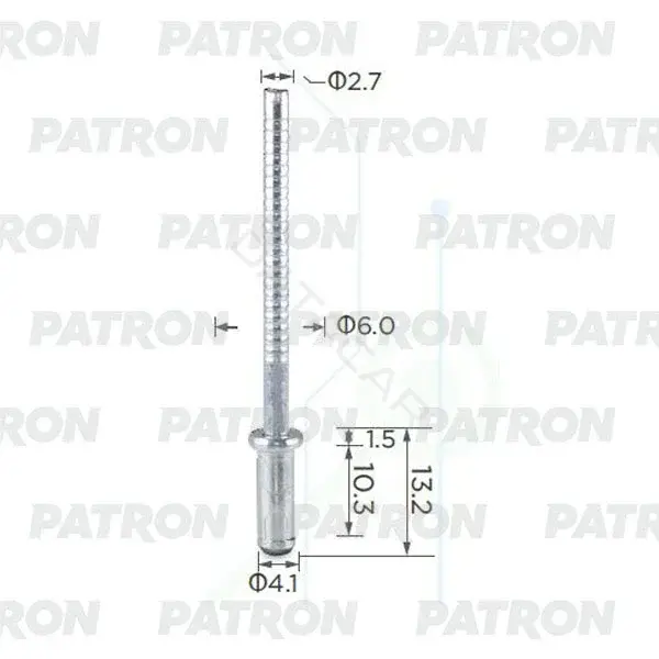 Клипсы, фиксаторы, зажимы PATRON P37-0974