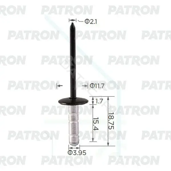 Клипсы, фиксаторы, зажимы PATRON P37-1426