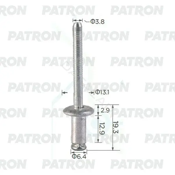 Клипсы, фиксаторы, зажимы PATRON P37-1427